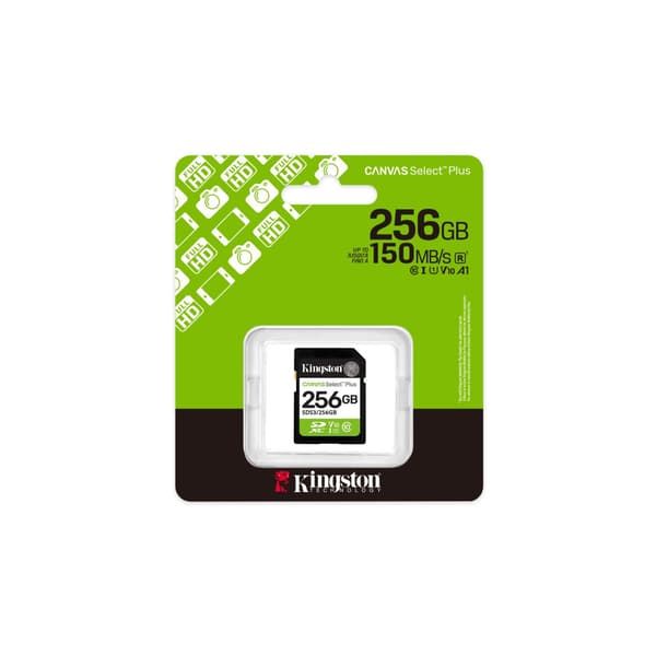 KINGSTON SDXC 256GB Canvas Select Plus Gen3 150MB/s