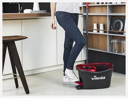 Vileda Mopp vridbar med hink turbo snabb städning