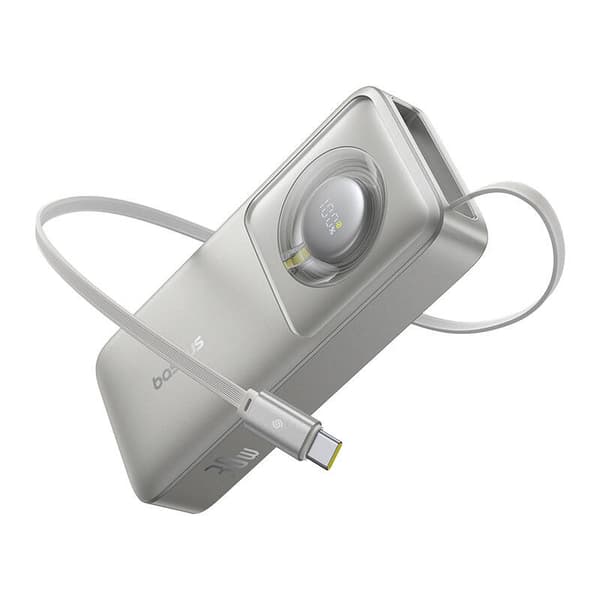 Baseus OS Free2Pull 10000mAh 30W Powerbank + Kabel (Grå)