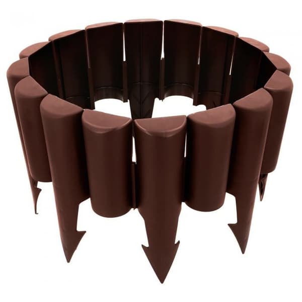 Havepalisade brun 2,5 m 10 stk.