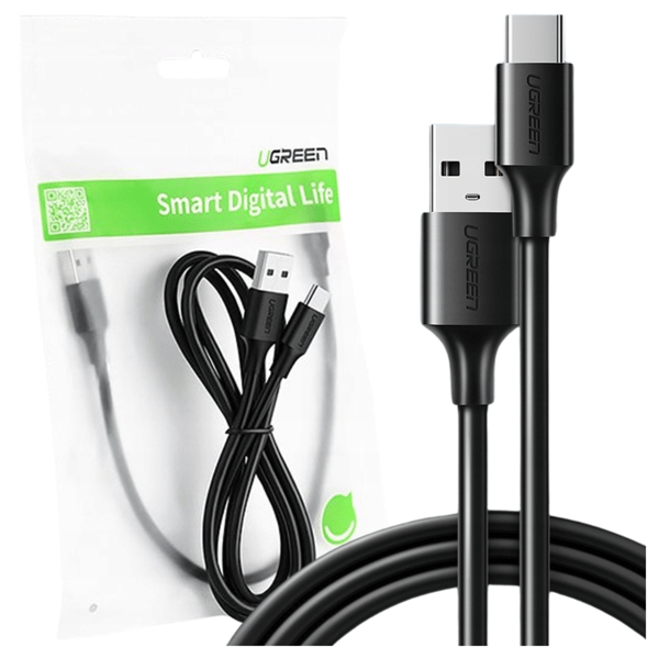 UGREEN US287 USB-C-kaapeli 2m (musta)