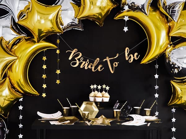 Månefolieballon, 60 cm, guld