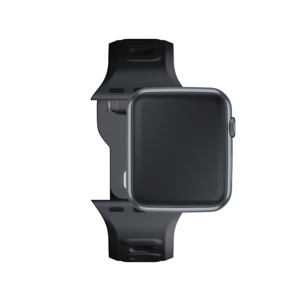 38/40/41/42 mm Sort (lille) - 3mk Silikone Urrem til Apple