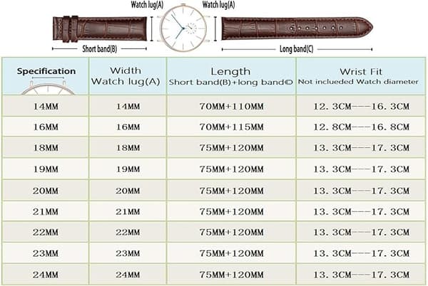 BRUN CALFLEATHER URREM UNIVERSAL SØLVSPÆNDE 18 mm
