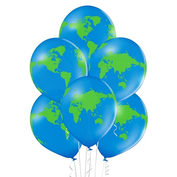 Latexballoner Globe 12 6 stk.