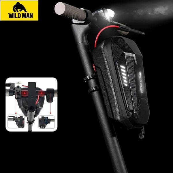 WILDMAN Scooterväska/Hållare ES8X Max 4L Ramväska Svart