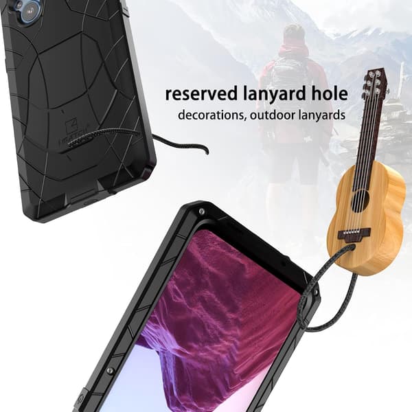 SORT BUMPER-ETUIL TIL ONEPLUS NORD N20 5G METALFORSTÆRKET CPH2459