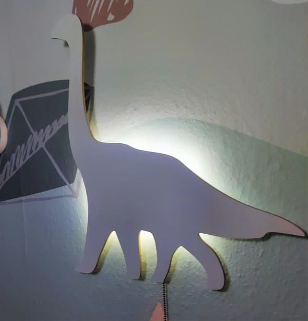 Brontosaurus Dinosaur Natlampe