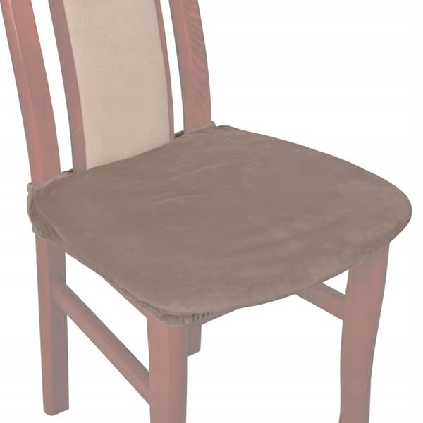Stolöverdrag Stolsäte Kort sammet TESS Beige