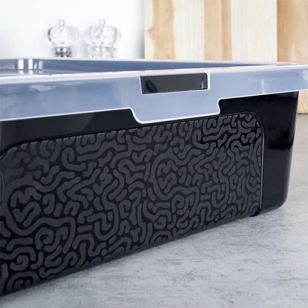 Rektangulær kagebeholder 40x33cm med låg 259248