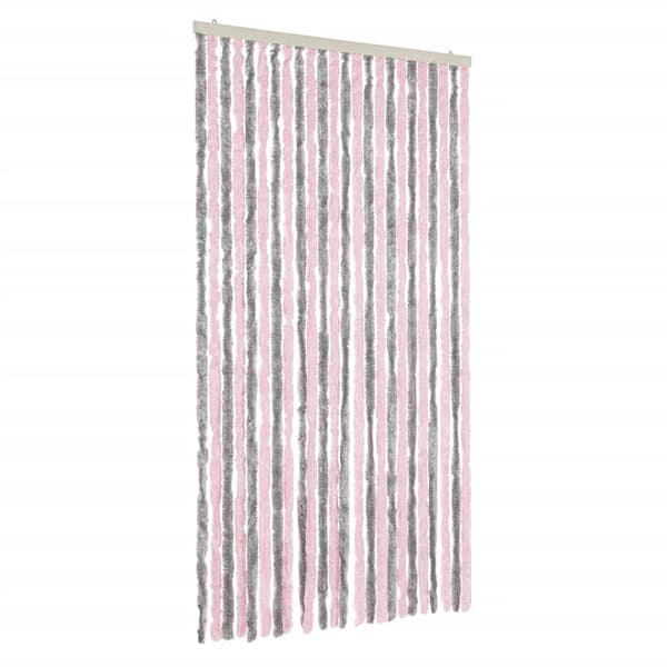vidaXL Flugnät silverrosa 100x220 cm chenille