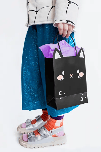 Svart katt Halloween presentpåse 1 st.
