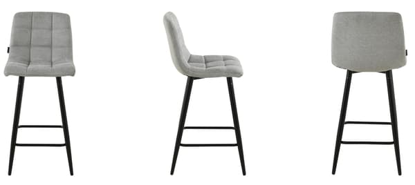 TORE-S pyörivä baarijakkaara, harmaa kangas, 65 cm