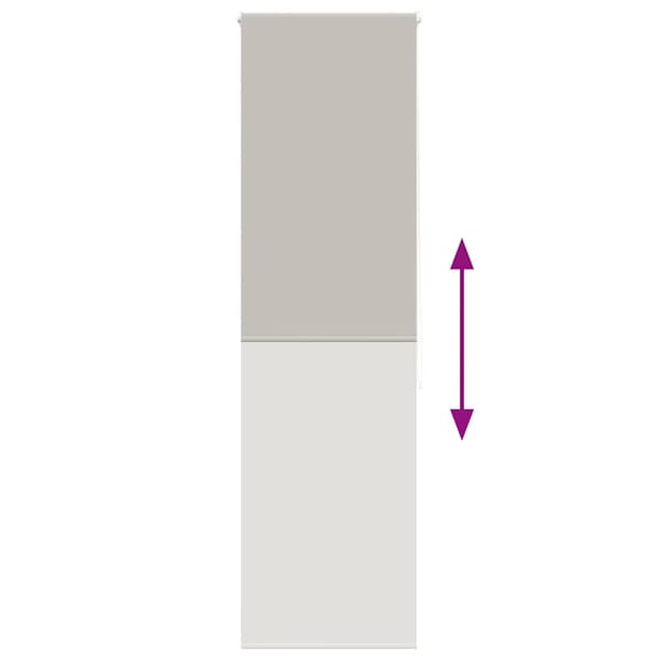 vidaXL Duschrullgardin 70x240 cm Tygbredd 66 cm
