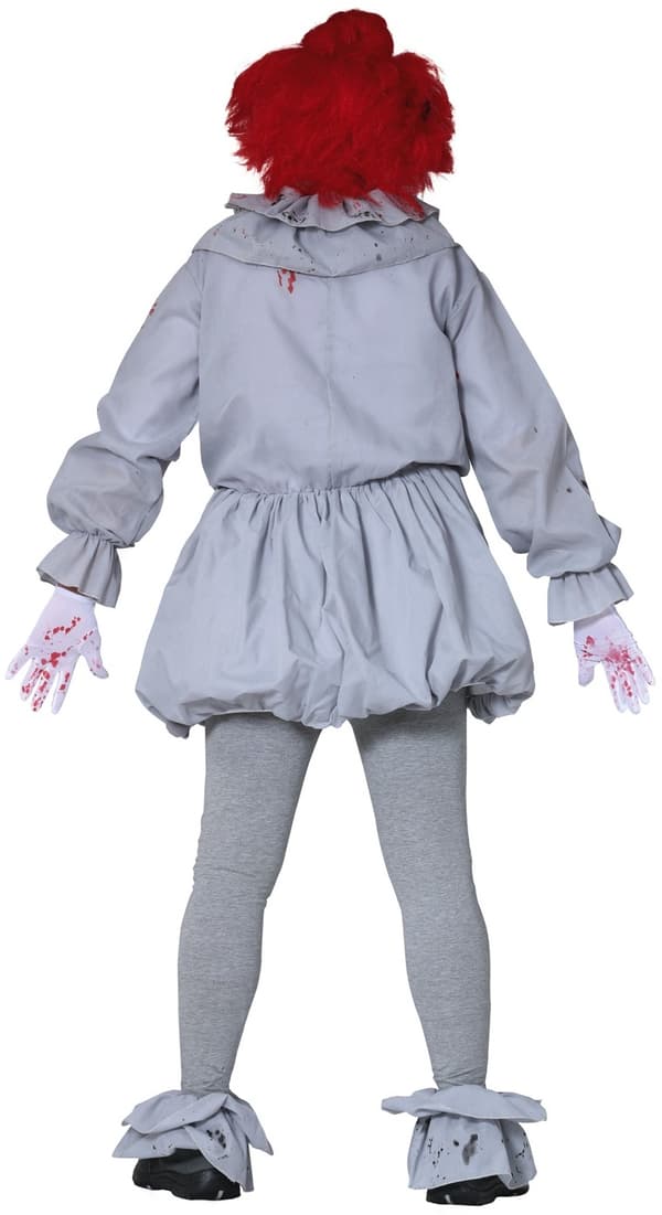 Harmaa pelle Halloween-asu L