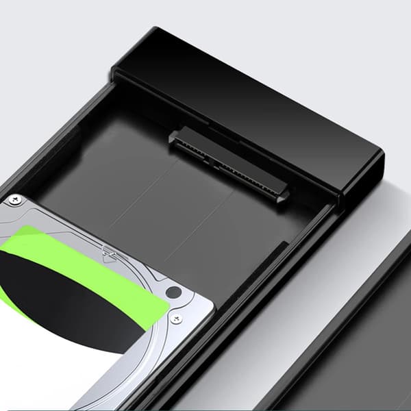 Ugreen-sovitinkotelo SATA 2.5'' 5TB USB 3.0 -levylle, musta (US221 30847)