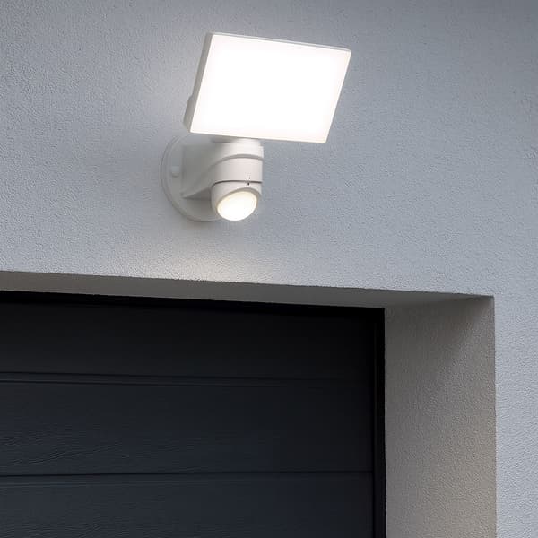 16W LED-strålkastare Utomhuslampa med skymningssensor NEUTRAL