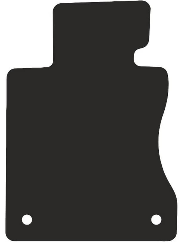 polyamid førermåtte til BMW 5 E60 velcro sedan 2003-2010 gummibelagt førermåtte