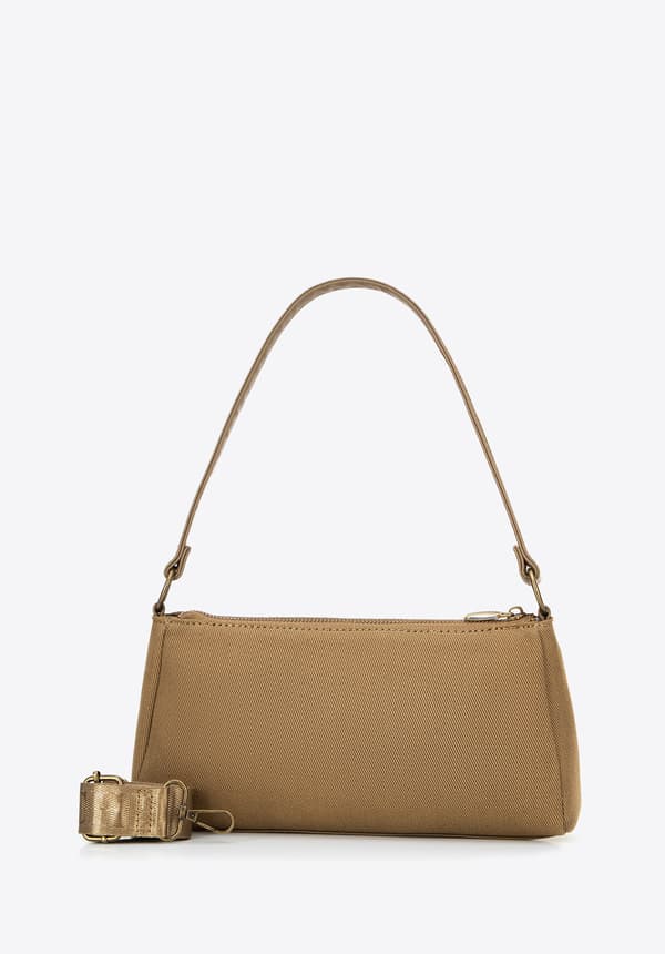 Wittchen naisten olkakassi taskuilla khaki khaki puuvilla