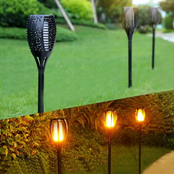 SOLKOD LED-FICKPLATTA FLAMMA ELDEFFEKT x4
