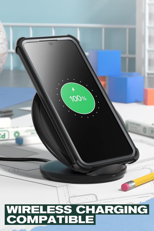 FOR- OG BAGCODE TIL SAMSUNG GALAXY S22 5G (2022) SORT KOFANGER