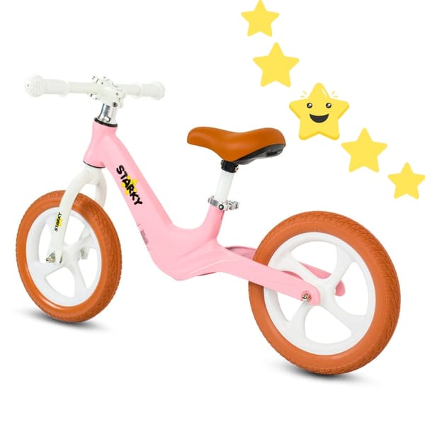 Løbecykel med 12" hjul, let stel, lyserød idé til et barn