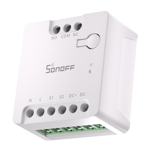 SONOFF MINI-D Matter WiFi-switch (AC/DC 12-48V, tørkontakt)