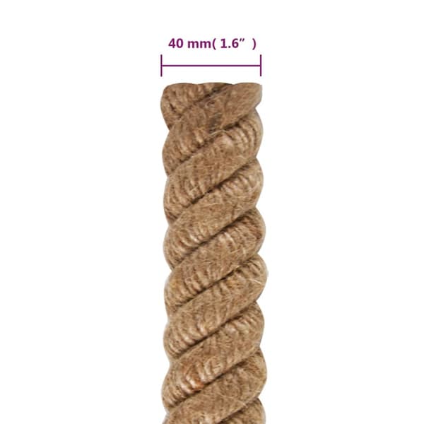 vidaXL jute reb, 25 m langt, 40 mm tykt