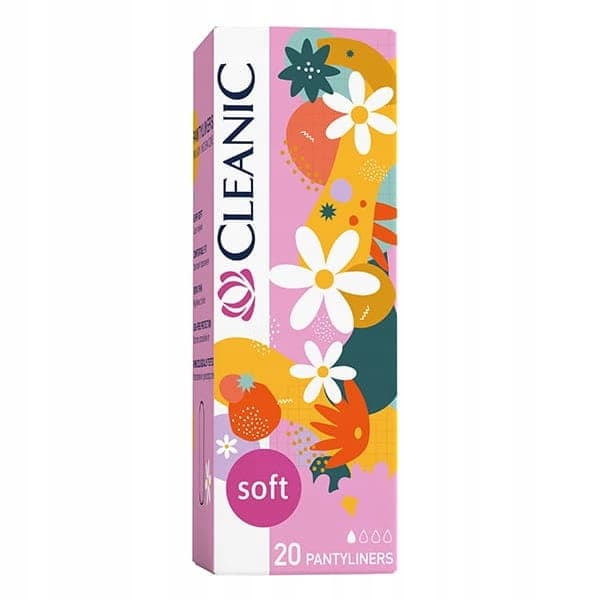 CLEANIC Soft trusseindlæg, bløde og effektive, 20 stk.