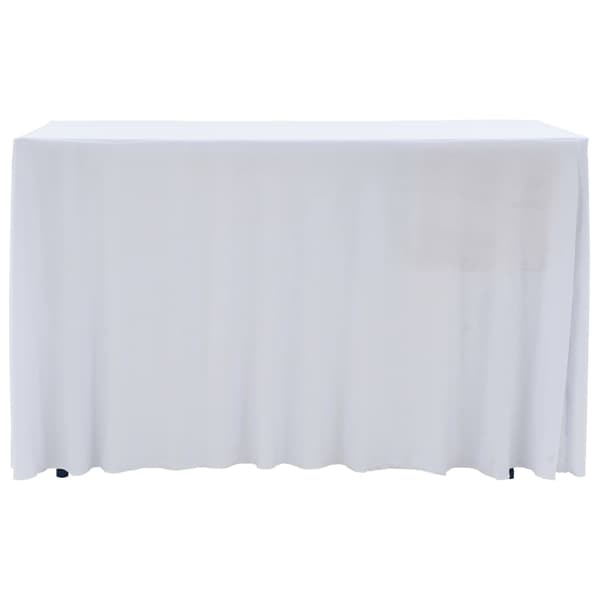 vidaXL Elastiska dukar med volanger, 2 st, 183 x 76 x 74 cm, vit