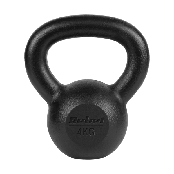 Rebel rautakettlebell 4kg harjoitteluun
