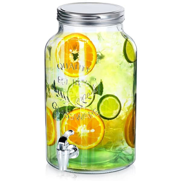 Glasbehållare för drycker med kran 6,2 l