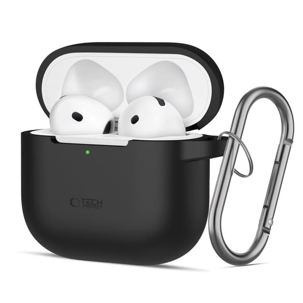 TECH-PROTECT SILIKONEKROG TIL APPLE AIRPODS 4 SORT