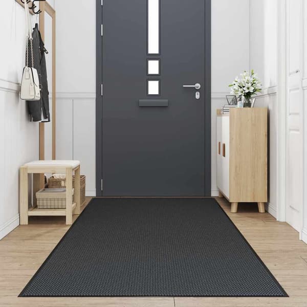 vidaXL Ovimatto musta 115x500 cm