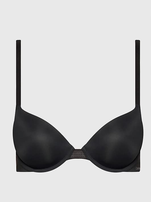CALVIN KLEIN VATTERT BH SORT SMOOTH 75C 2A2F3_B* TIA
