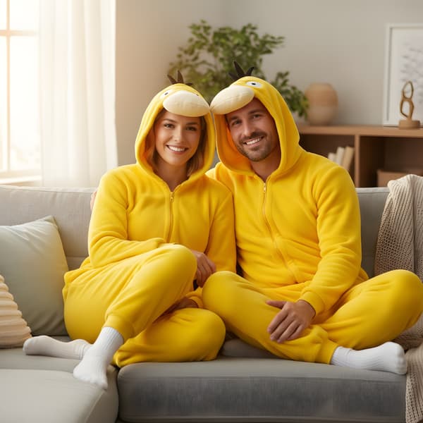 Pokémon Psyduck Kigurumi-pyjamas M: 155-165 cm