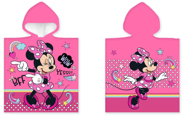 MINNIE MOUSE BARNHANDDUK MED HUVA PONCHO
