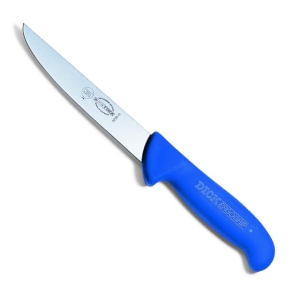 ErgoGrip lige, hård udbeningskniv, 13 cm, blå