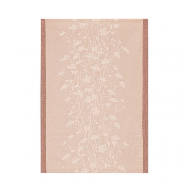 Køkkenhåndklæde 50x70 Zwoltex Le Pre lyserøde blomster