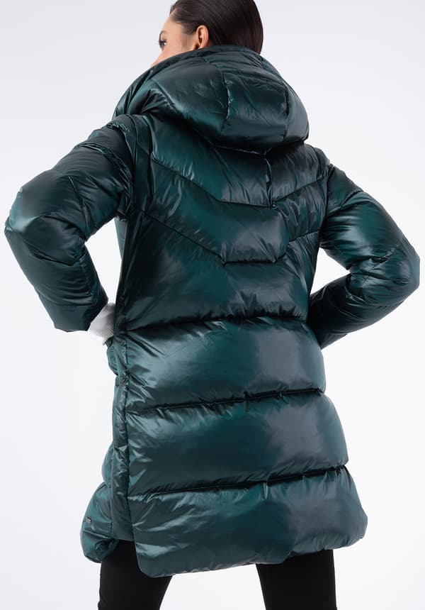 Wittchen Dames Grøn Nylon Dunfrakke med Hætte
