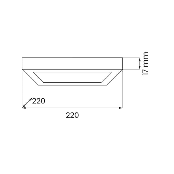 EVORA LED-KATTOVALAISIN MUSTA MILAGRO ML1796