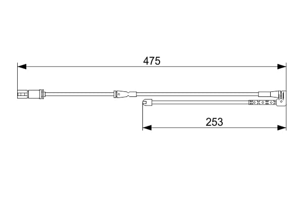 SLITSENSOR BROMSBELÄGG 1987473548 BOSCH