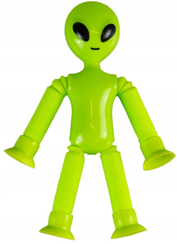 Antistress UFO Sensorisk Leksak Grön Alien 12x16cm