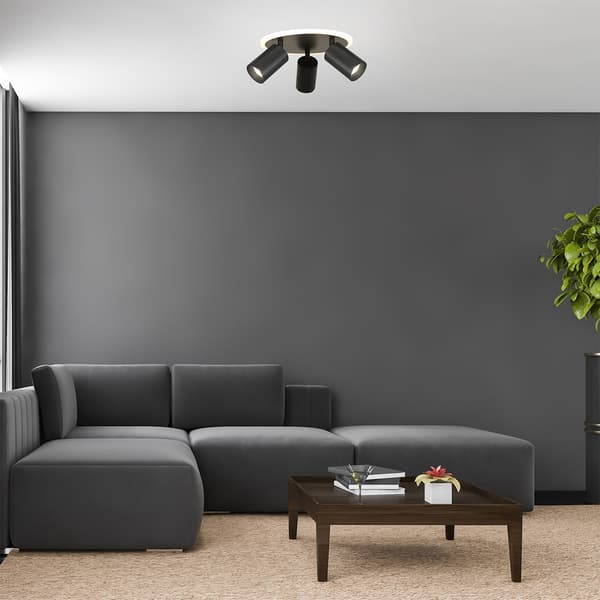 PARMA LED-PANDELAMPE SORT LYS PRESTIGE LP-0612/3C RUND SORT