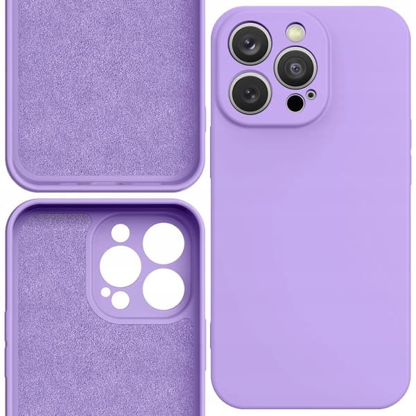 Silikonikuori iPhone 14 Plus -silikonikotelo violetti