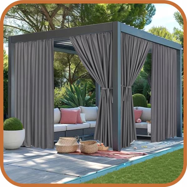 Terrassehavegardiner T 155x170 grå