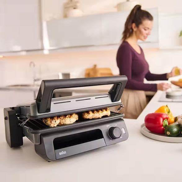 BRAUN MultiGrill 5 CG 5010 Sort og Sølv Grill