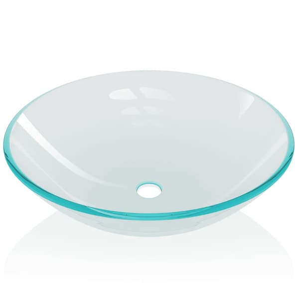 vidaXL Handfat i härdat glas 42 cm