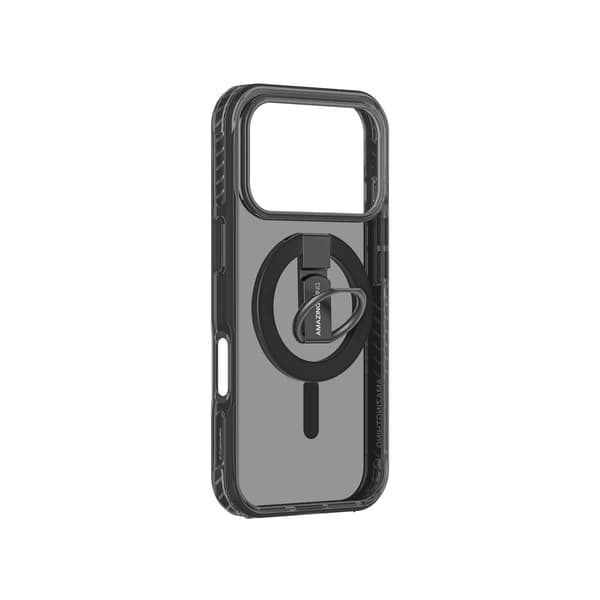 AMAZINGTHING Titan Pro Grip Ring Set-cover til iPhone 17 Pro kompatibel med MagSafe - Sort