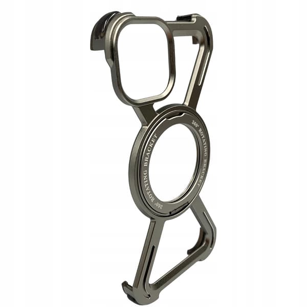 Etui til iPhone 15 Pansret MagSafe Metal Cover Titanium Holder 360